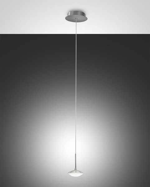 Fabas Luce LED Pendelleuchte Hale Ø100mm 8W Warmweiß Aluminium