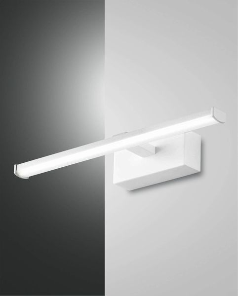 Fabas Luce LED Bad-Wand/Spiegelleuchte Nala 45x90mm 6W Warmweiß IP44 Weiß