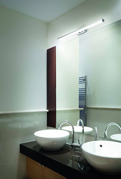 Fabas Luce LED Bad-Wand/Spiegelleuchte Nala 60x110mm 15W Warmweiß IP44 verchromt