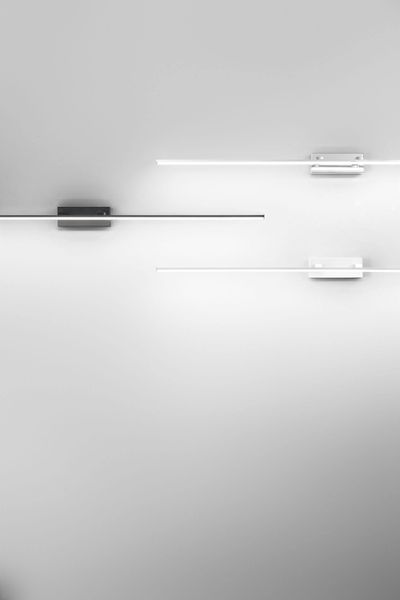 Fabas Luce LED Bad-Wand/Spiegelleuchte Nala 60x105mm 20W Warmweiß IP44 Schwarz