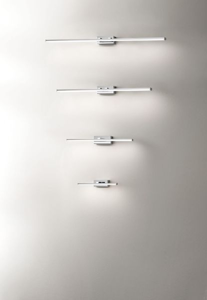 Fabas Luce LED Bad-Wand/Spiegelleuchte Nala 60x105mm 20W Warmweiß IP44 verchromt
