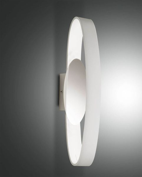 Fabas Luce LED Außen-Wandleuchte Gaby 160x140mm 11W Warmweiß IP44 Weiß