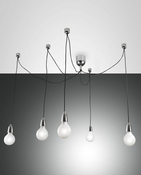 Fabas Luce Pendelleuchte Blog E27 Ø120mm verchromt 5x60W