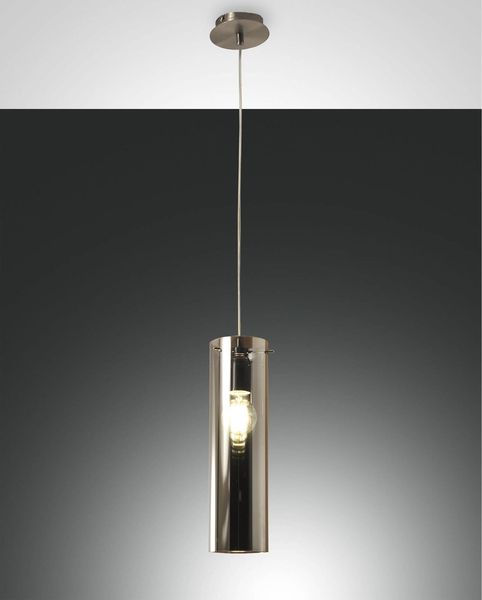 Fabas Luce Pendelleuchte Sintesi E27 Ø100mm Grau