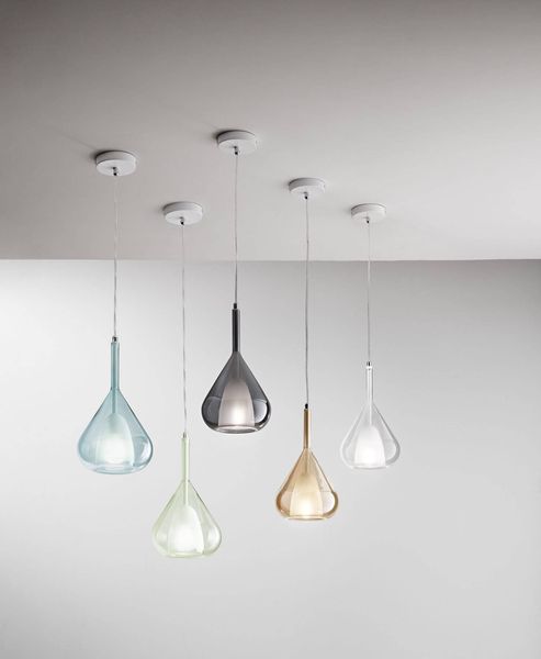 Fabas Luce Pendelleuchte Lila E27 Ø200mm Grün