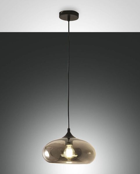 Fabas Luce Pendelleuchte Ela E27 Ø270mm Grau