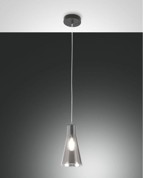 Fabas Luce Pendelleuchte Dafne E27 Ø140mm Schwarz
