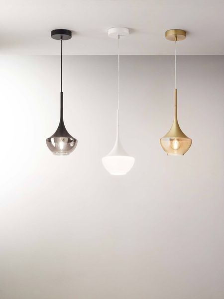 Fabas Luce Pendelleuchte Apollo E27 Ø200mm Weiß