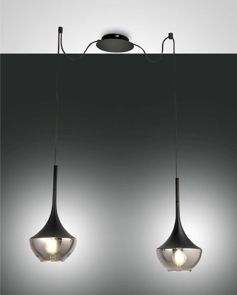 Fabas Luce Pendelleuchte Apollo E27 3500x7000mm Schwarz