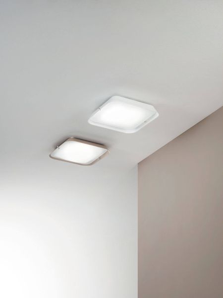 Fabas Luce LED Deckenleuchte Hugo 60x250mm 18W Warmweiß Sandfarben dimmbar, made in Italy