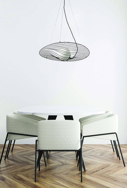 Fabas Luce Pendelleuchte Homa E27 Ø700mm Schwarz