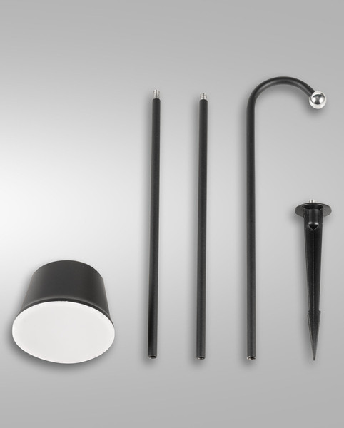 Fabas Luce Armanda LED Spot - Set inkl. Erdspieß / Akku 3W  dimmbar warmweiß Schwarz 3742-72-101