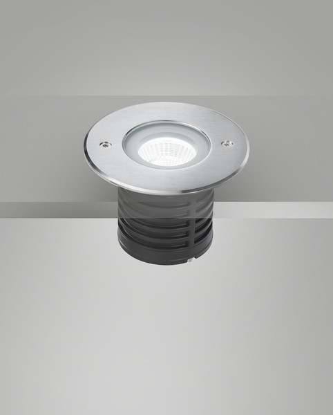 Fabas Luce IRVING 2 SILVER LED Außeneinbauleuchte 7.8W warmweiß Edelstahl 6907-02-414