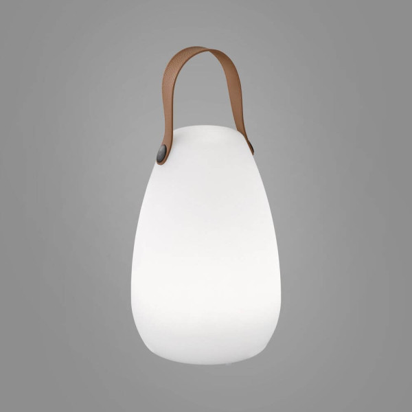 FHL Ruby LED tragbare Outdoor Tischleuchte mit Trageriegem + Akku 0,7W warmweiss RGB-Farbsteuerung dimmbar weiß