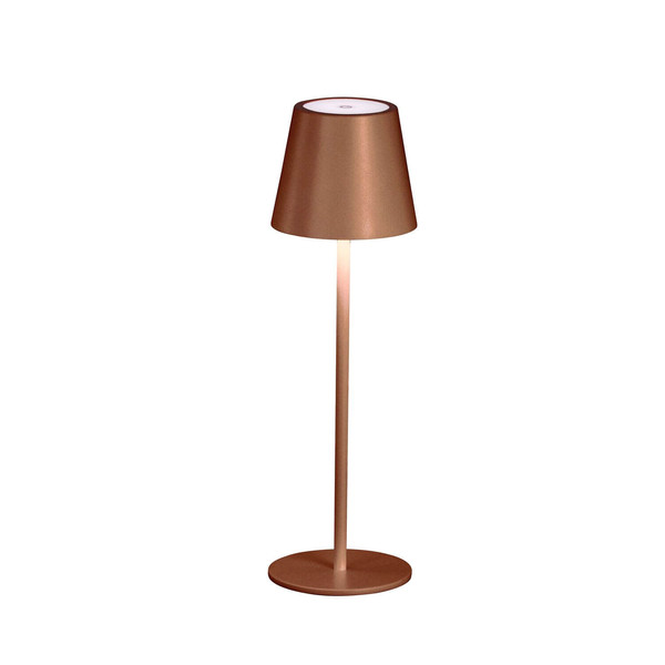 FHL Viletto LED Tischleuchte 2W dimmbar Akku warmweiss rostfarben 850403