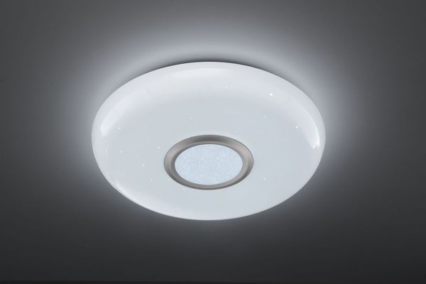 Fischer & Honsel T-Esra LED Deckenleuchte 19W Tunable white steuerbar dimmbar silber + Fernbedienung 20756