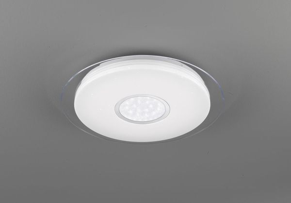 Fischer & Honsel T-Esra LED Deckenleuchte 19W Tunable white steuerbar dimmbar silber + Fernbedienung 20756