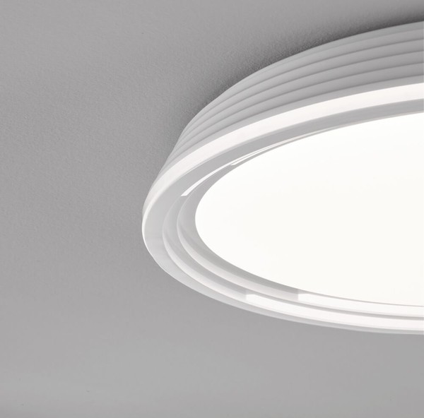 Fischer & Honsel Dua LED Deckenlampe 52cm 32W warmweiss dimmbar weiß 20808