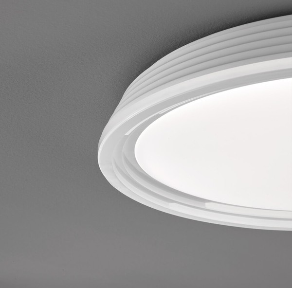 Fischer & Honsel Dua LED Deckenlampe 52cm 32W warmweiss dimmbar weiß 20808