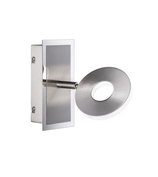 Fischer & Honsel Dent LED Wandleuchte 6W Tunable white steuerbar dimmbar nickel 30214