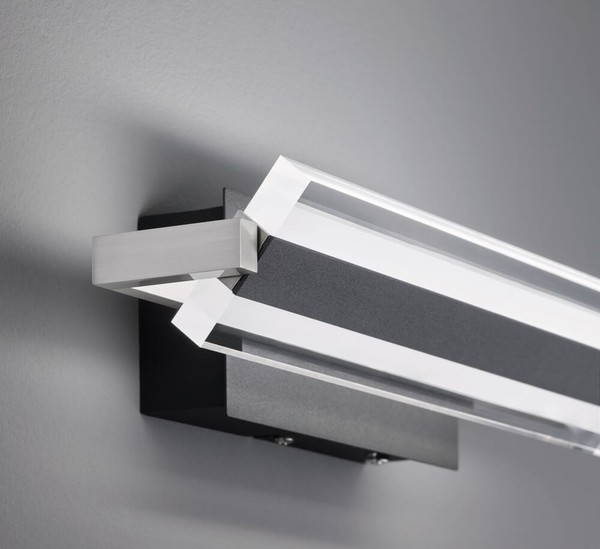 Fischer & Honsel Paros TW LED Wandbeleuchtung 35cm 8W Tunable white steuerbar dimmbar sandschwarz 30282