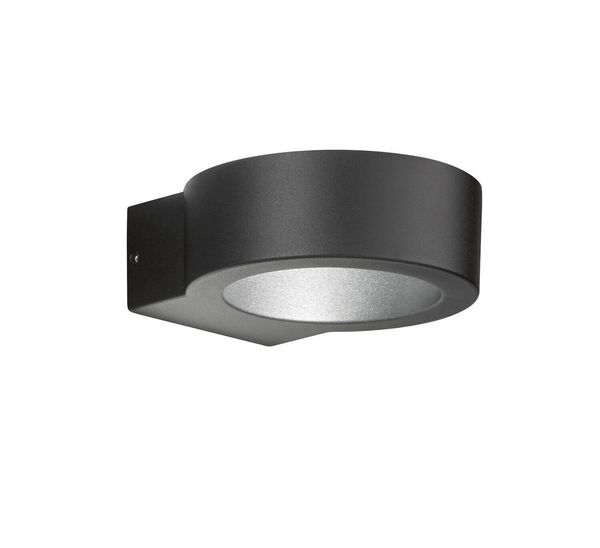 Fischer & Honsel Torres LED Wandleuchte 3,3W warmweiss Glas klar schwarz 30382