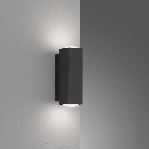 Fischer & Honsel Carlo LED Wandleuchte 2-fach 7W warmweiss Acryl schwarz 30383