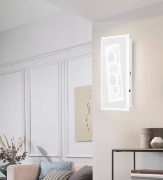 Fischer & Honsel Ratio LED Wandleuchte 16,3W Tunable white steuerbar dimmbar Acryl weiß 30434