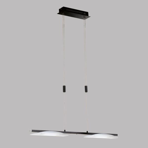 Fischer & Honsel Kop LED Pendelleuchte 2-fach 17,2W Tunable white steuerbar dimmbar Acrylglas sandschwarz 61020