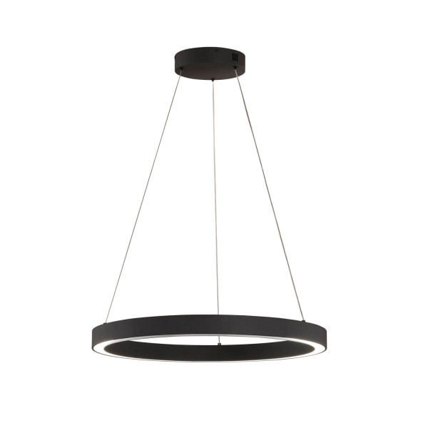 Fischer & Honsel Sirko LED Pendelleuchte 55,3W Tunable white steuerbar dimmbar Acrylglas sandschwarz 61049
