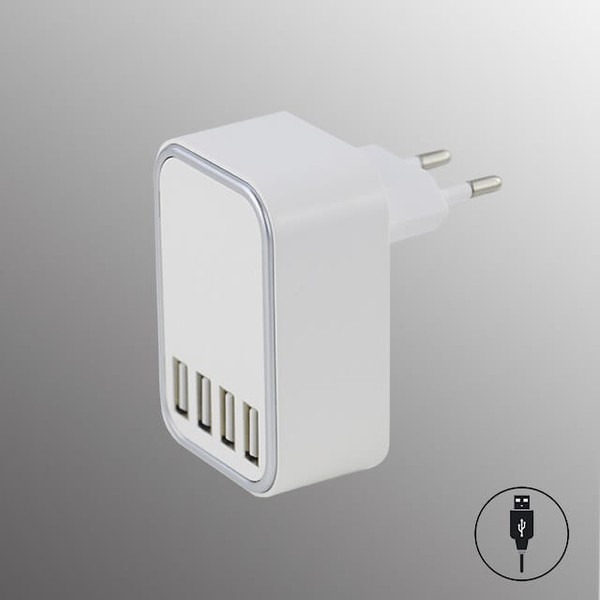 FHL Hub Ladeadapter 4x USB Eurostecker, 5V 5A 8201188