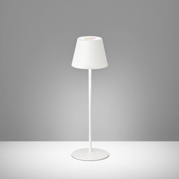 FHL Cosenza LED Akku-Außenleuchte USB 1,68W RGBW steuerbar dimmbar sandweiß IP44 850211