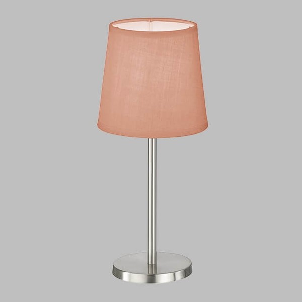 FHL Eve Tischlampe, Tischleuchte Rosa E14 nickel 850226