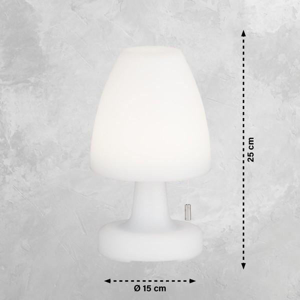 FHL Termoli LED Akku-Outdoorleuchte USB 1,5W RGB-Farbsteuerung dimmbar IP44 850250
