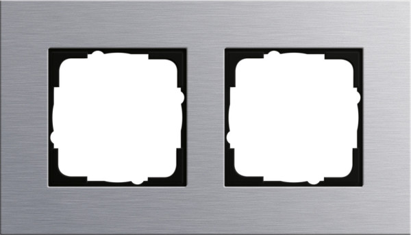 Gira 021217 Abdeckrahmen 2-fach Gira Esprit Aluminium