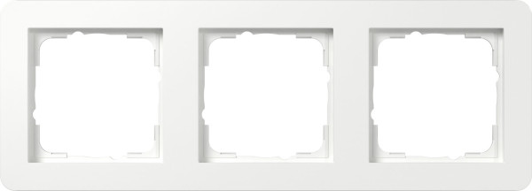 Gira 0213150 Abdeckrahmen 3-fach Gira E1 Reinweiß