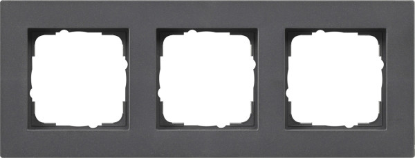 Gira 0213235 Abdeckrahmen 3-fach flach Gira E2 Anthrazit