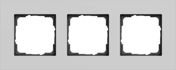 Gira 0213405 Abdeckrahmen 3-fach Gira Esprit Alum.Grau m(lack.)