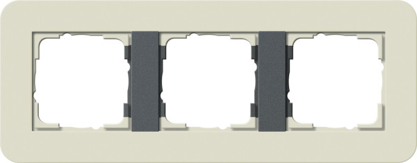 Gira 0213427 Abdeckrahmen 3-fach Gira E3 Sand/Anthrazit
