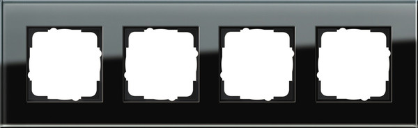 Gira 021405 Abdeckrahmen 4-fach Gira Esprit G Schwarz