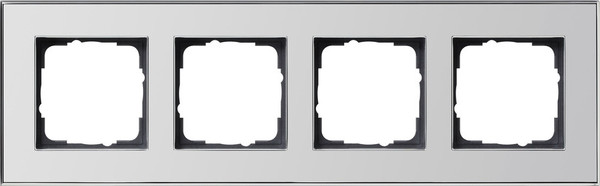 Gira 021410 Abdeckrahmen 4-fach Gira Esprit Chrom