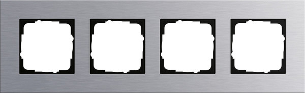 Gira 021417 Abdeckrahmen 4-fach Gira Esprit Aluminium