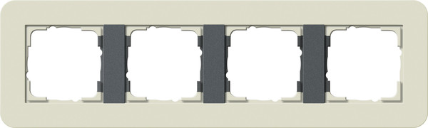 Gira 0214427 Abdeckrahmen 4-fach Gira E3 Sand/Anthrazit