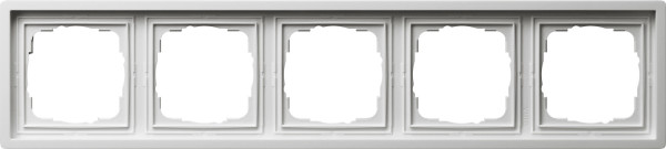 Gira 0215112 Abdeckrahmen 5-fach Flächenschalter Reinweiß