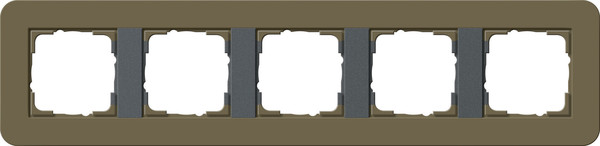 Gira 0215426 Abdeckrahmen 5-fach Gira E3 Umbra/Anthrazit