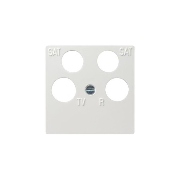 Gira 025903 Zentralplatte 4-fach Zubehör Reinweiß