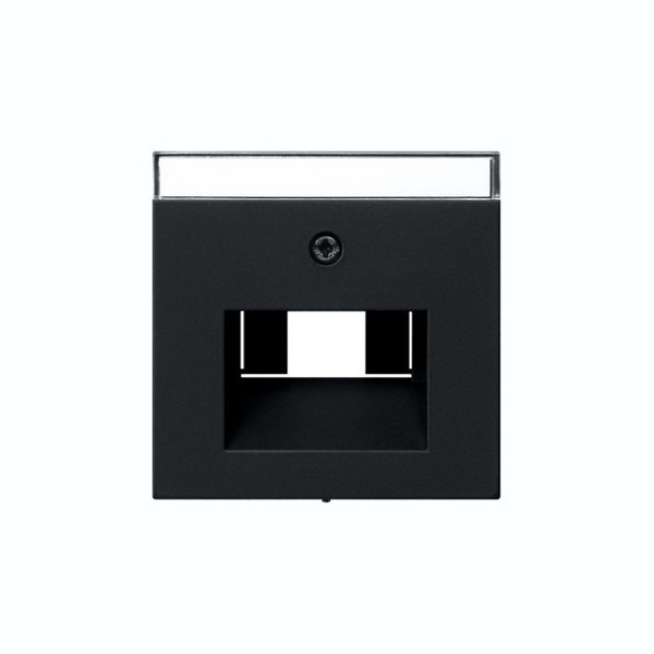 Gira 0284005 Abdeckung Beschriftungsfeld UAE/IAE + Netzwerk System 55 Schwarz m