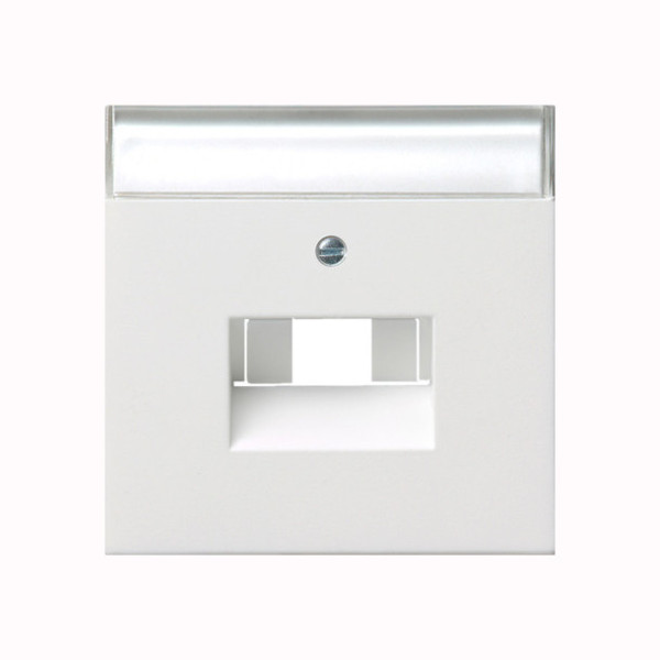 Gira 0284112 Abdeckung Beschriftungsfeld UAE/IAE + Netzwerk Flächenschalter Reinweiß