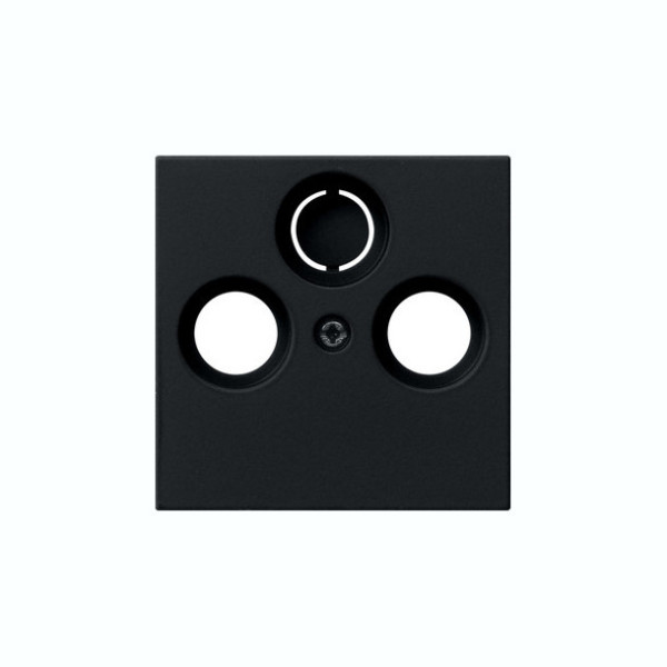 Gira 0869005 Abdeckung Koaxial-Antennensteckdose System 55 Schwarz m