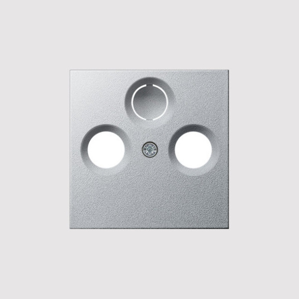 Gira 086926 Abdeckung Koaxial-Antennensteckdose System 55 F Alu